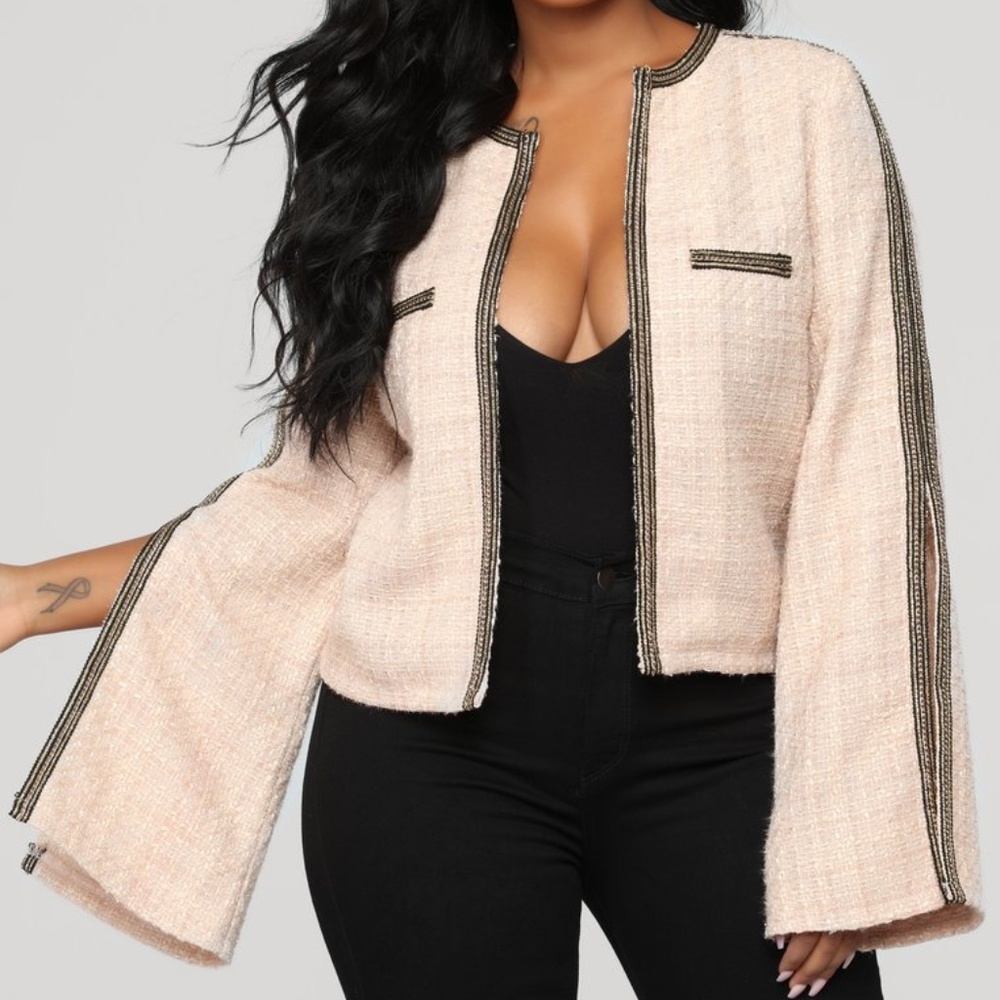 Money Maker Jacket - Nude